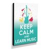 Quadro Keep Calm And Learn Music Canvas 40x30cm-KCA54 - 2