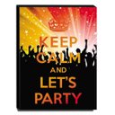 Ver imagem 1 de Quadro Keep Calm And Let's Party Canvas 40x30cm-KCA24