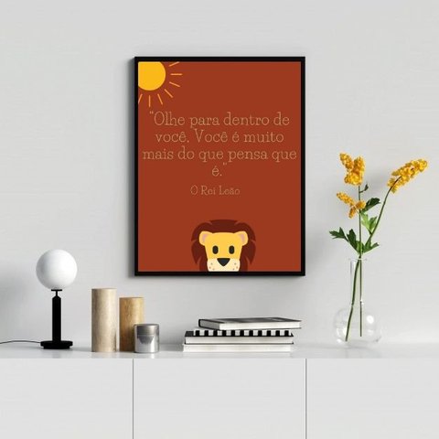 Quadro Você É Muito Mais do que Pensa que é 24x18cm:madeira Preta