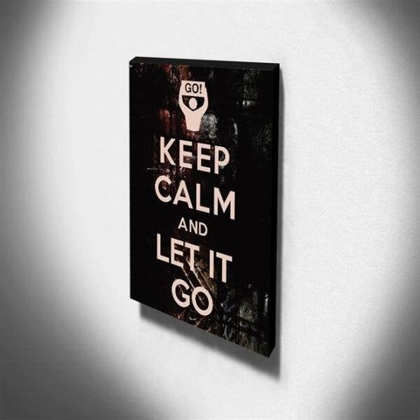 Quadro Keep Calm And Let It Go Canvas 40x30cm-KCA83 - 3