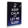 Quadro Keep Calm And Let Me Sleep Canvas 40x30cm-KCA81 - 2