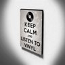Quadro Keep Calm And Listen To Viny Canvas 40x30cm-KCA50 - 3