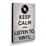 Quadro Keep Calm And Listen To Viny Canvas 40x30cm-KCA50 - 2