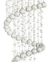 Ver imagem 1 de Lustre Espiral Grande Para Vão De Escadas:110V/220V/ESPELHADO/1,90M