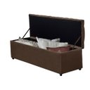 Ver imagem 3 de Báu calçadeira sapateira Dubai- tamanho viuva 1,28 Mt-Suede marrom GAT MAGAZINE