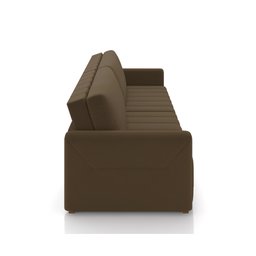 Sofá-cama Decorativo Retrátil Thanos 2 Lugares 192cm Veludo Marrom G45 - Gran Belo - 7