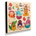 Ver imagem 2 de Quadro Infantil Animais Canvas 30x30cm-INF125