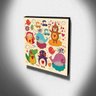 Quadro Infantil Animais Canvas 30x30cm-INF125 - 3