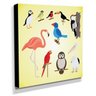 Quadro Infantil Animais Pássaros Canvas 30x30cm-INF413 - 2