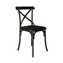 Ver imagem 3 de Kit 4 Cadeiras Katrina Premium Assento Corano Preto Aço Preto