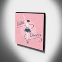 Ver imagem 3 de Quadro Infantil Bailarina Canvas 30x30cm-INF157