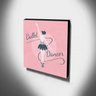 Quadro Infantil Bailarina Canvas 30x30cm-INF157 - 3