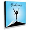 Quadro Infantil Bailarina Canvas 30x30cm-INF183 - 2