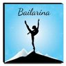 Quadro Infantil Bailarina Canvas 30x30cm-INF183 - 1