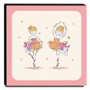 Ver imagem 1 de Quadro Infantil Bailarinas Canvas 30x30cm-INF299