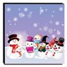 Quadro Infantil Bonecos de Neve Canvas 30x30cm-INF184 - 1