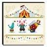 Quadro Infantil Circo Canvas 30x30cm-INF341 - 1