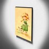 Quadro Infantil Vintage Menina e Animais Canvas 40x30cm-INF462 - 3