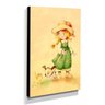 Quadro Infantil Vintage Menina e Animais Canvas 40x30cm-INF462 - 2
