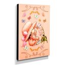 Ver imagem 2 de Quadro Infantil Vintage Menina e Borboletas Canvas 40x30cm-INF495