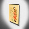 Quadro Infantil Vintage Menina e Gatinho Canvas 40x30cm-INF453 - 3