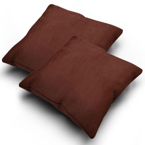 Kit 2 Almofadas Marrom 43x43cm cada - 3
