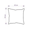 Kit 2 Almofadas Luxemburgo e Estocolmo 43x43cm cada - 5
