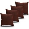 Kit 4 Almofadas Marrom 43x43cm cada - 1