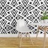 Papel de Parede geométrico triangular pb - 1