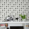 Papel de parede triângulos preto e branco - 2