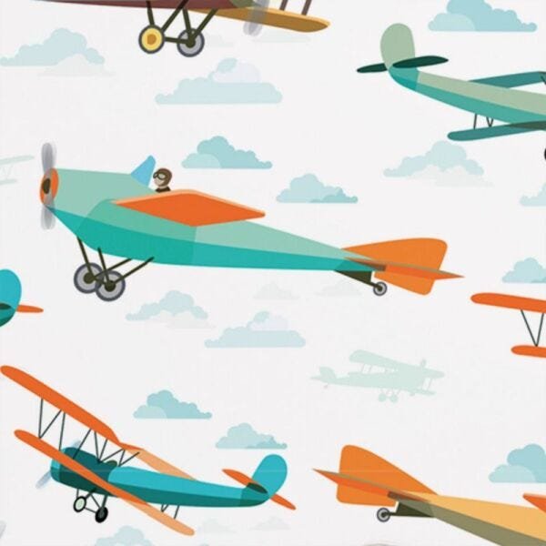 Papel de Parede aviões vintage - 3