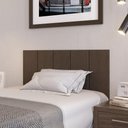Ver imagem 1 de Cabeceira Modulada Estofada Adesiva Decorativa Solteiro 100cm - Marrom