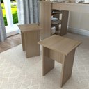 Ver imagem 2 de Conjunto de 2 Bancos Mel Ff Mdp 42x30x26cm