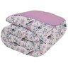 Edredom Queen Malha 100% algodão 230cm x 260cm - Bird/Rosa Make - 1