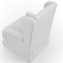 Ver mais imagens de Poltrona De Amamentação Com Balanço e Puff P02 Capitonê Facto Branco - Lyam Decor