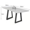 Mesa para Sala de Jantar Juventus 160x100cm Greice Móveis - 3