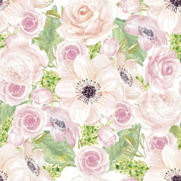 Papel de Parede mural flores grandes - 2