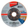Disco de Desbaste Metal Makita B-66927 Grão A24p Cerâmico 5" 125 X7 X 22,23mm 12250rpm Caixa 25und - 1