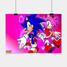 Poster Game Adesivo Sonicthe Hedgehog Amy PG2090 - 1