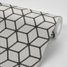 Papel de parede arte geométrica cubos - 2