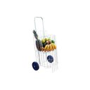 Ver imagem 2 de Carrinho de Mão para Compras Galvanizado Reforçado e Rodas