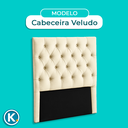 Ver imagem 5 de Cabeceira Estofada Solteiro Luna Nature Veludo Perola 88x136