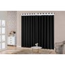 Cortina para Sala ou Quarto 4,00m x 2,50m Berlim Oxford e Ilhós SupriLares Preto - 2