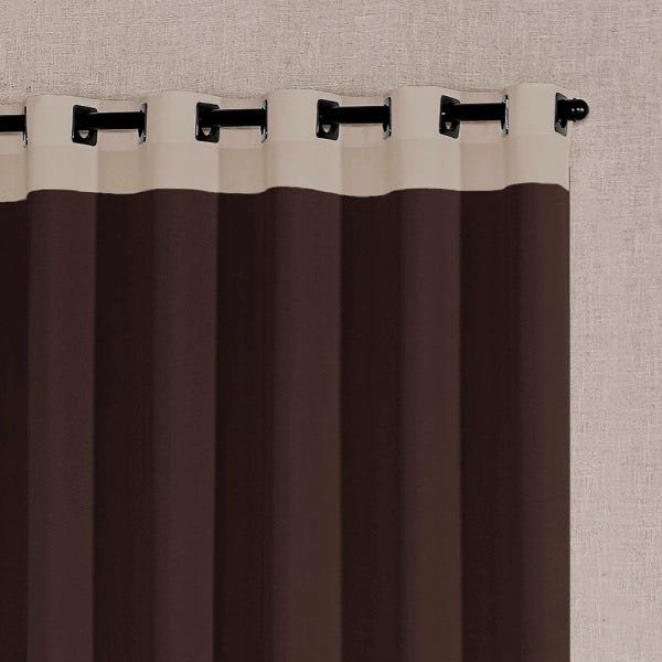 Cortina para Sala 4,00m x 2,50m Londres com Tecido Oxford SupriLares Tabaco - 3