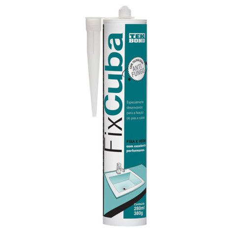 Cola De Silicone 380 G Fixa Cuba Tekbond