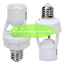 Ver imagem 5 de Kit com 2 Sensores de Presença C/ Fotocélula para Lâmpada Soquete E27