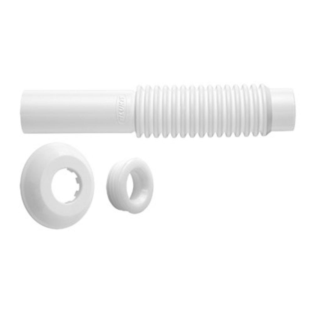 Tubo Ligação Vaso Plástico Branco Blukit
