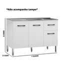 Ver imagem 3 de Balcão França 1,18 Para Pia 1,20 530 Rud Rack