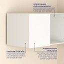 Ver mais imagens de Ponte Planejada Casal 100% MDF 3 Portas Orion CabeCasa MadeiraOriginals Bege/Aveia/Linho