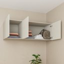 Ver imagem 5 de Ponte Planejada Casal 100% MDF 3 Portas Orion CabeCasa MadeiraOriginals Bege/Aveia/Linho